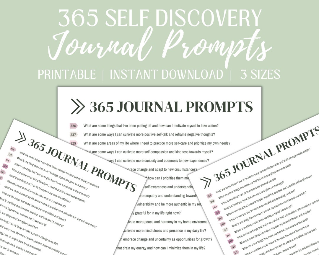 Digital Daily Journal Prompts | 365 Writing Ideas | Goodness Planner ...