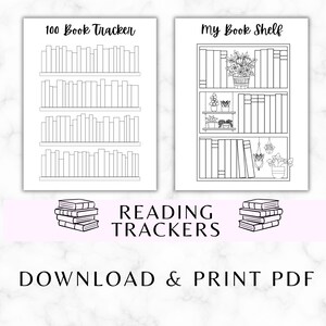 Book Reading Tracker | Reading Tracker | Book Tracker | Book Challenge | Printable Planner | Tracker Template | Journal | Avid Reading Log