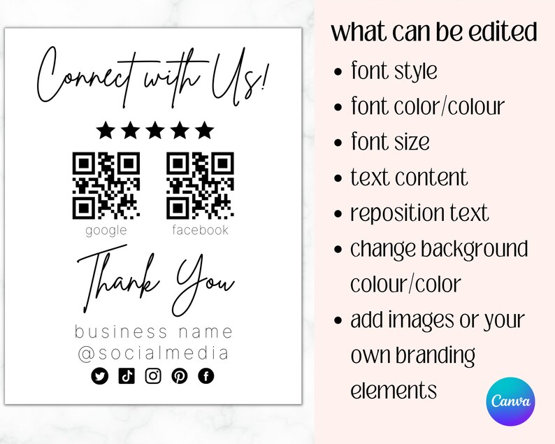 Ask for Review QR Code Sign Template Google Rating Sign Facebook Review