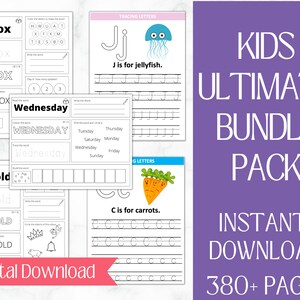 ULTIMATE Sight Words | Kindergarten Worksheets | Practice Spelling | Phonics Homeschool | PreK Kindergarten 1st Grade