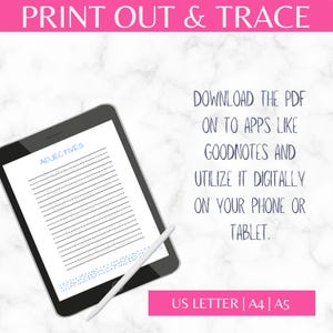 Cursive Handwriting Workbook | Penmanship Worksheets | Letter Tracing | Kids Writing Skills | Homeschool Printable image 9