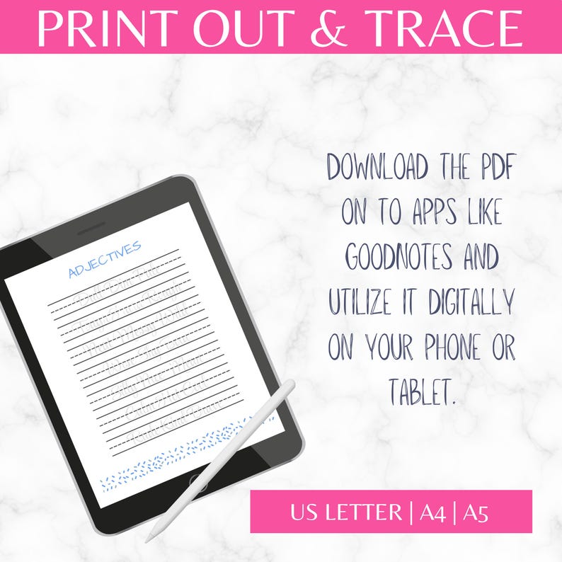 Cursive Handwriting Workbook | Penmanship Worksheets | Letter Tracing | Kids Writing Skills | Homeschool Printable image 9