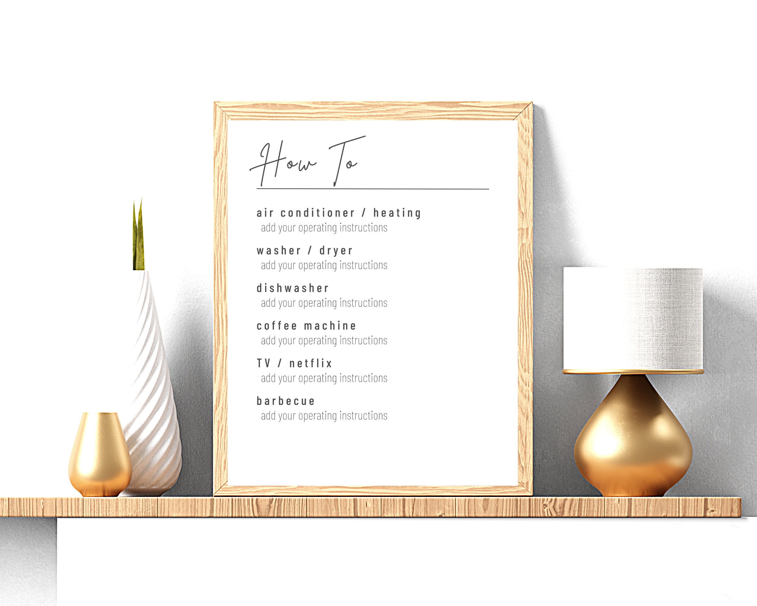 Editable Airbnb Templates Host Manual Essential House Items Cleaning