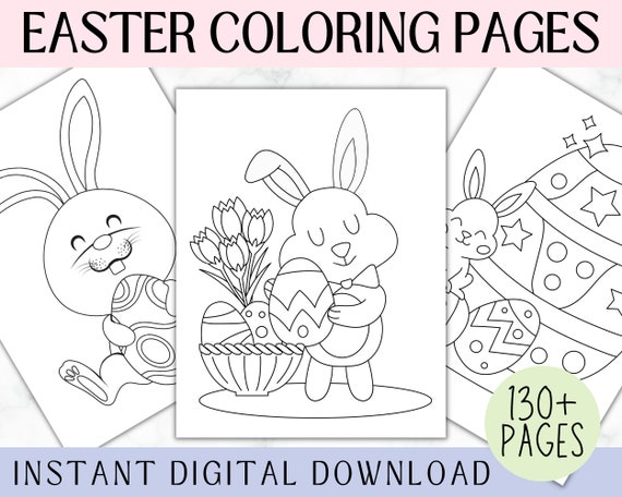 130+ Coloring Pages | Easter Coloring Pages | Easter Activities for Kids | Worksheet Activities | Kindergarten