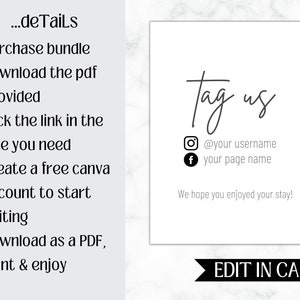 Editable VRBO Host Manual | Minimalist Home Decor | Wifi Template | VRBO Printable Signs | Bundle Pack | Checklist image 5