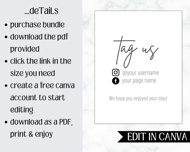 Editable VRBO Host Manual | Minimalist Home Decor | Wifi Template | VRBO Printable Signs | Bundle Pack | Checklist image 5