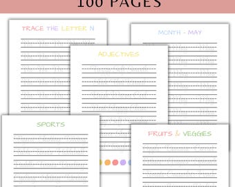 Cursive Handwriting Worksheets | Penmanship Workbook | Letter Tracing | Kids Learning | Homeschool Printable