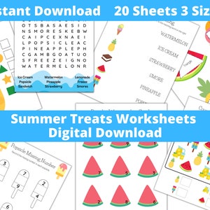 Printable Worksheets for Kids | Summer Learning Activity | Kindergarten Learning | Toddler Activities | Kids Worksheets