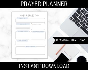 Organizador de oración cristiana / Reflexión y gratitud diarias / Notas para sermones / Plantilla Notability / Descarga instantánea en PDF