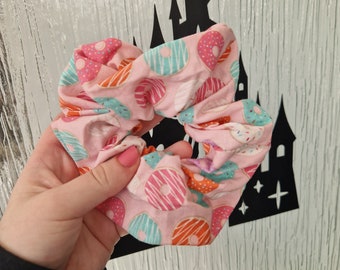 Doughnut cotton handmade hair scrunchie scientist