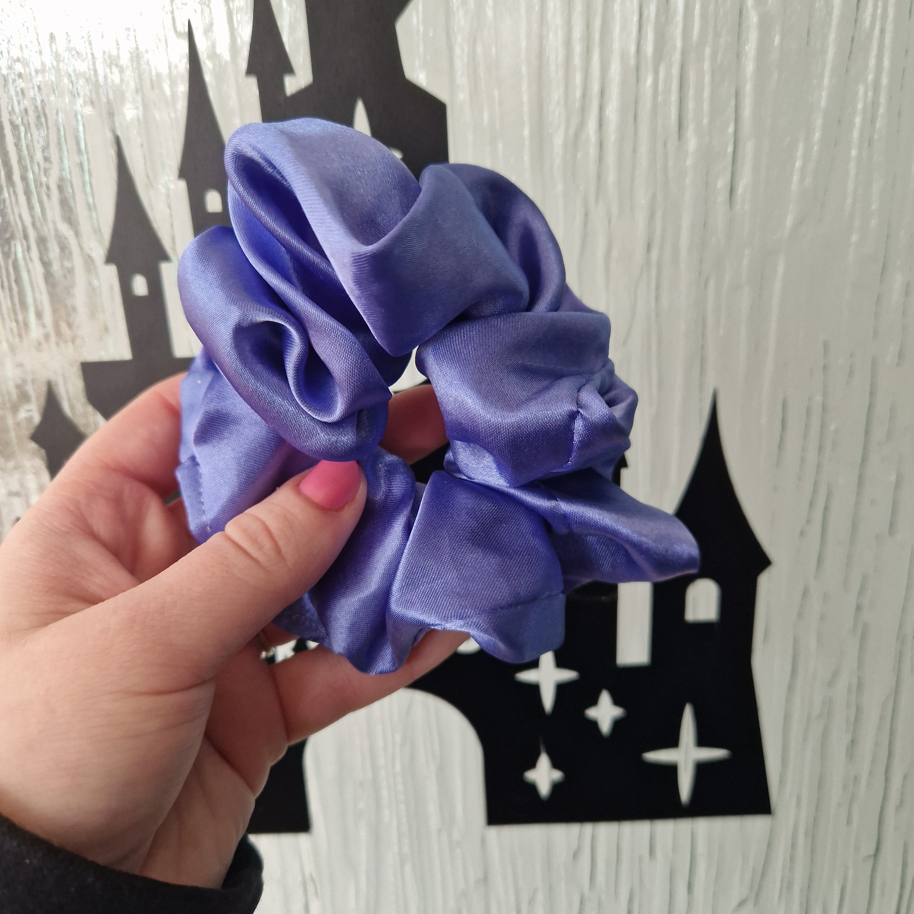 Cornflower Blue Satin Handmade Hair Scrunchie - Etsy
