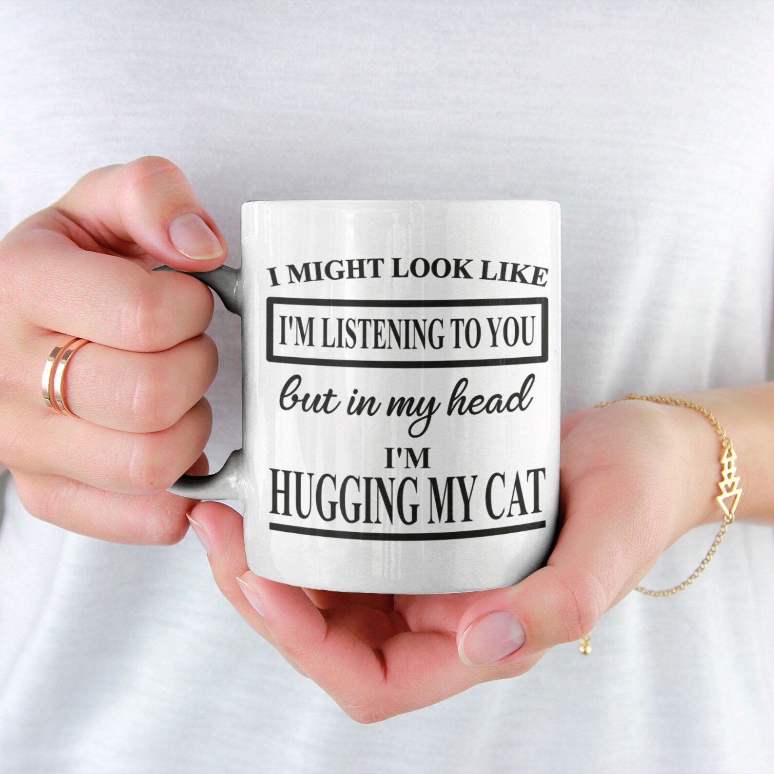 Cat Lovers Mug Cat Themed Gifts for Women Funny Cat Mug Etsy
