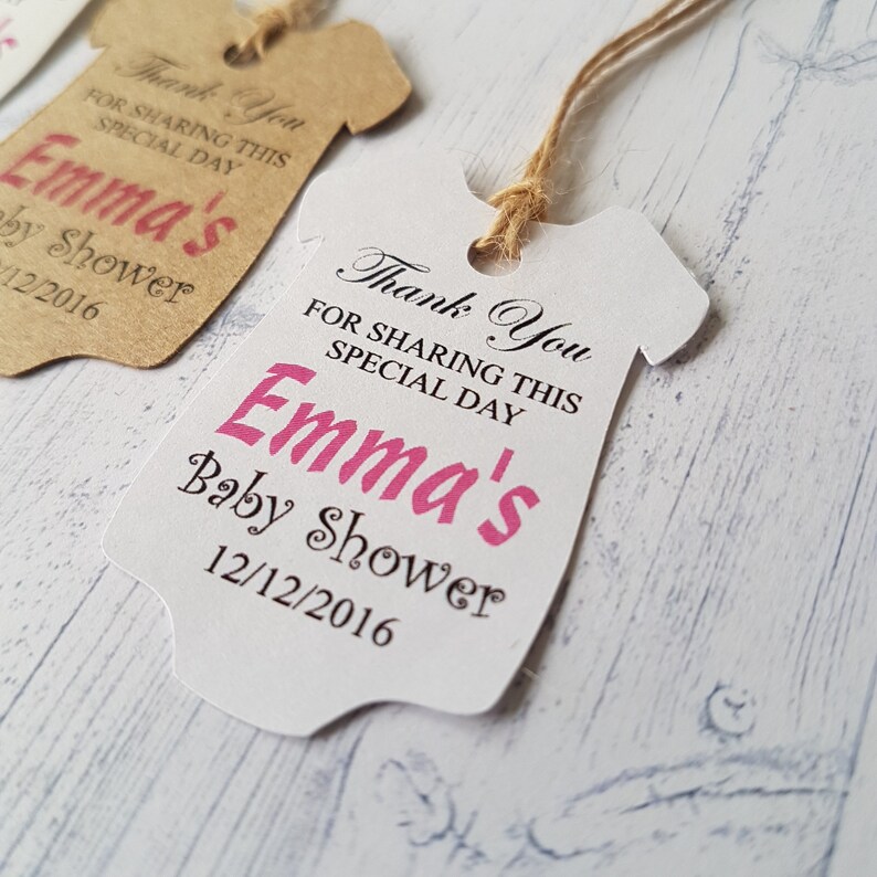 Baby Shower Gift Tag Personalised Boy/girl Christening Gift Etsy UK