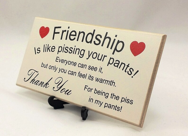 Best Friend Gift Friendship Gift Ideas Funny Sign Birthday Etsy UK