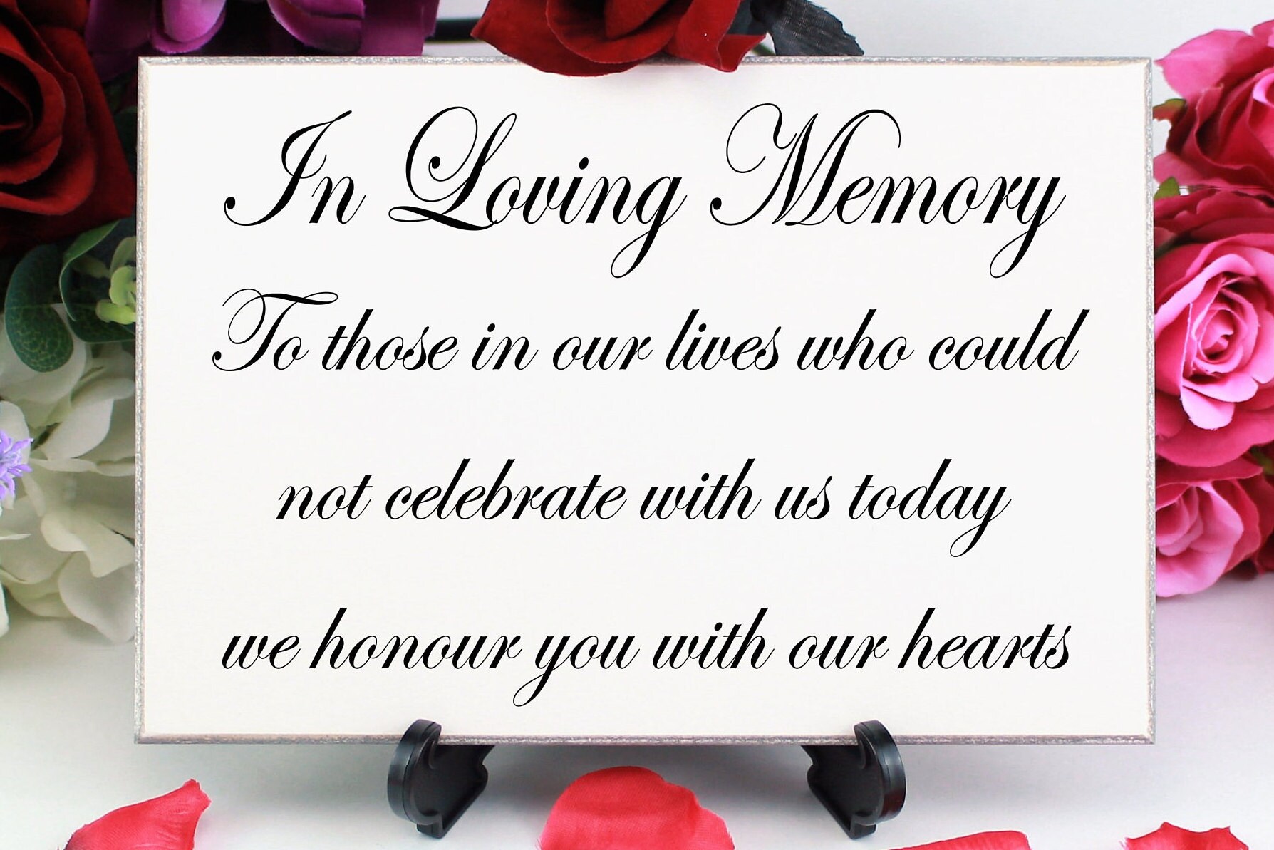 Wedding Memorial Remembrance Sign In loving Memory Wedding | Etsy