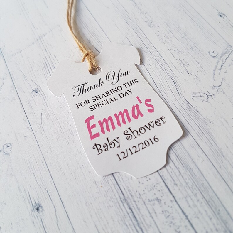 Baby Shower Gift Tag Personalised Boy/girl Christening Gift Etsy UK