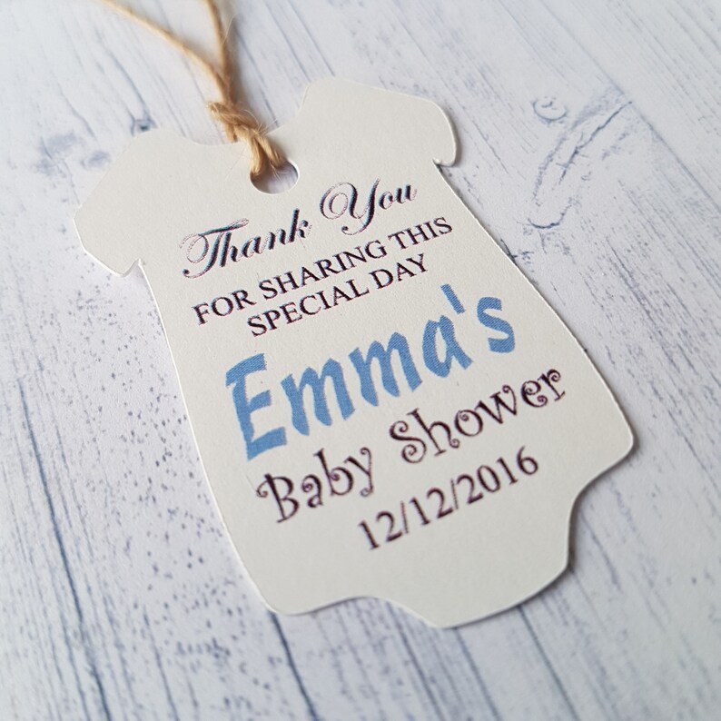 Baby Shower Gift Tag Personalised Boy/girl Christening Gift Etsy