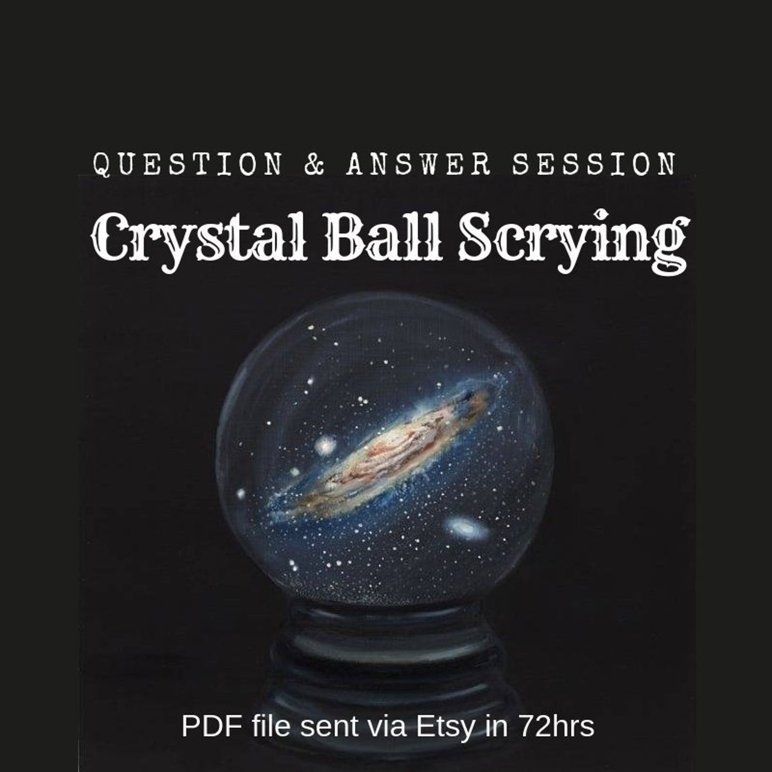 Crystal Ball Divination Question & Answer Session Detailed Etsy