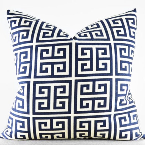 GreekKey - Outdoor Pillow Cushion Cover - Accent Pillow - Throw Pillow - Indoor Outdoor