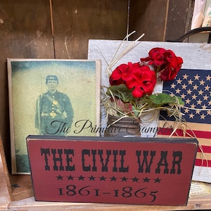 Civil War Sign, Civil War Decor