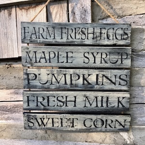Hanging Market Sign, Vegetable Menu, Menu Board, Market Sign, Farmers Market