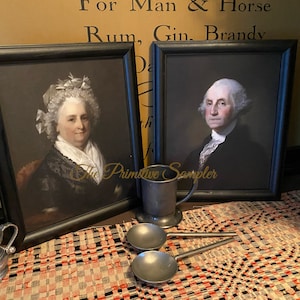 George and Martha, The Washington’s Canvas Set, George and Martha Canvas, Colonial Canvas Set,