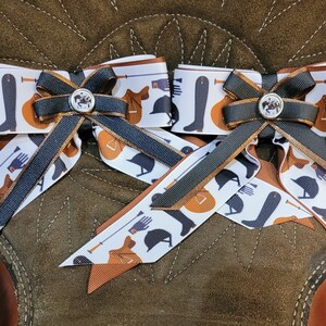 English Horse Show Hair Ribbons for Girl