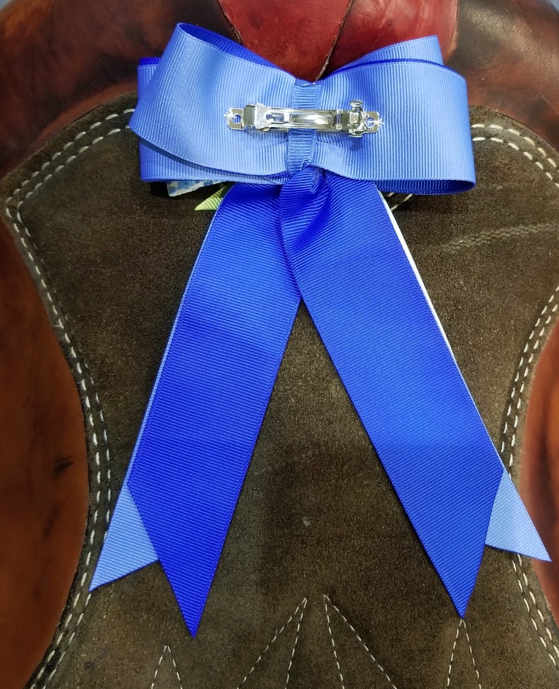 Blue, Floral Horse Show, Hair Ribbons for Girls floral Collection Etsy