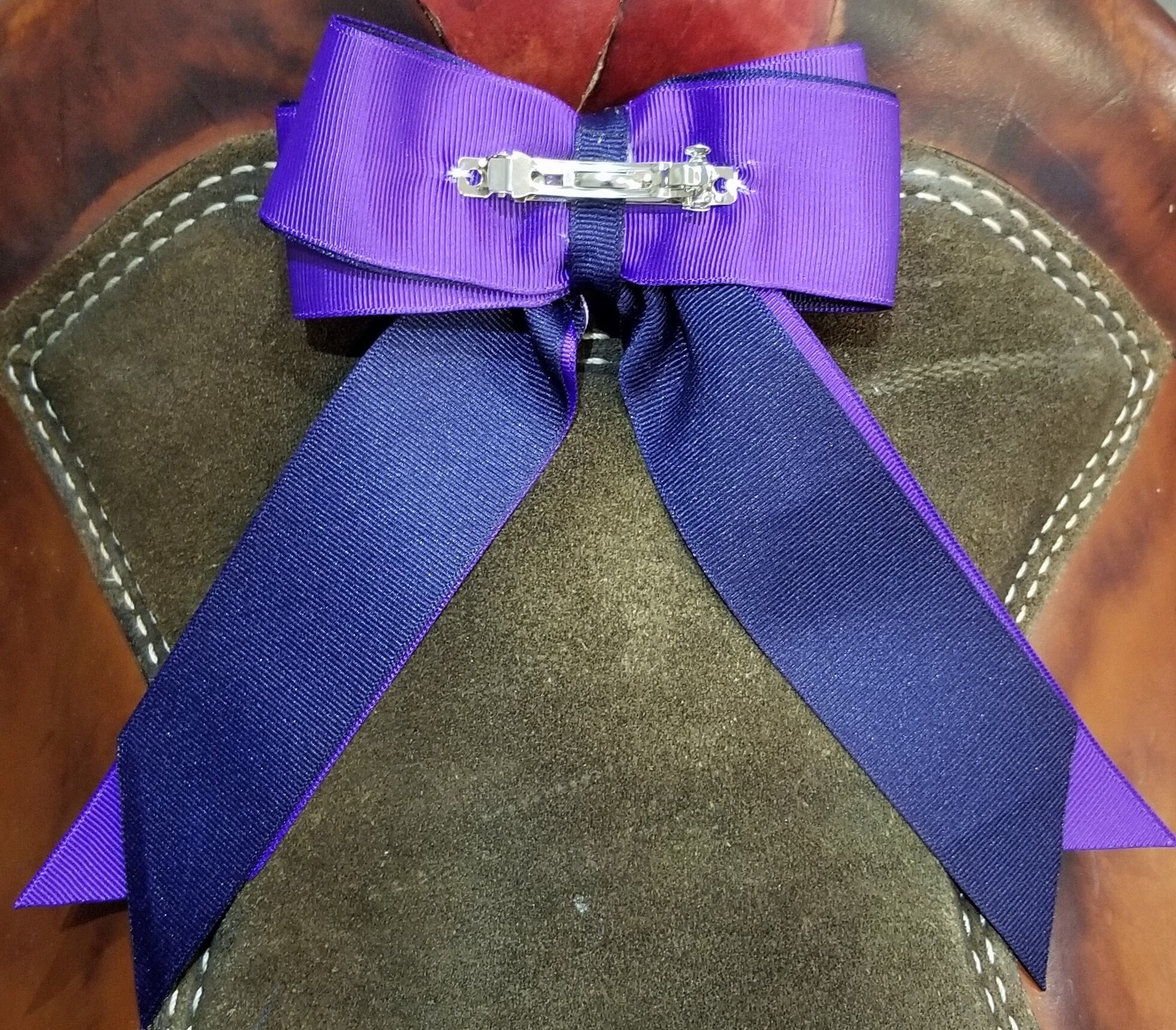 Navy & Purple Horse Show Hair Ribbons for Girls modern Etsy