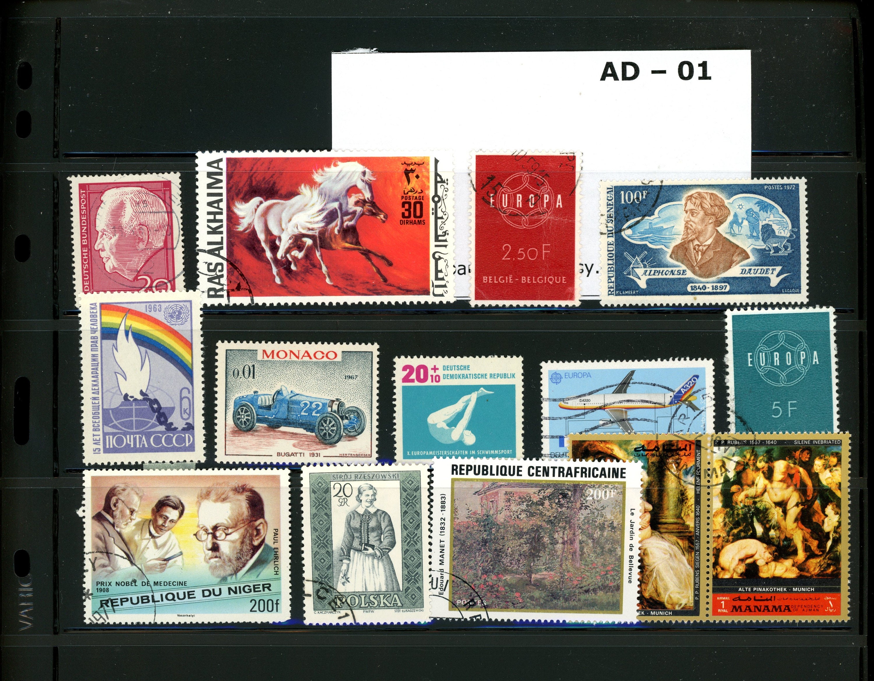 Organized 950 Stamp Collection Lot Vintage Mostly Used World