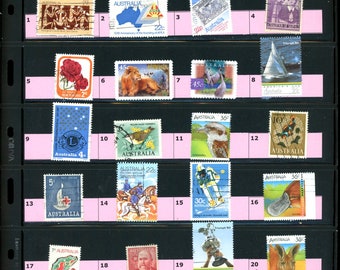 Australia Postage Stamps - A very interesting lot of 81 Vintage  Postage Stamps