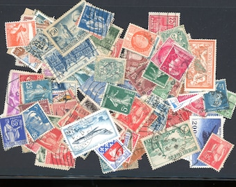 France Postage Stamps - A Collection of Vintage  Postage Stamps, (see Options) from the Early 1900's til the 1990's.