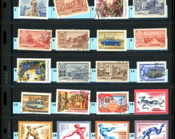 Russia Postage Stamps - A very interesting lot of 144 Vintage  Postage Stamps