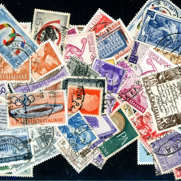 Italy Postage Stamps - A Collection of Vintage  Postage Stamps, (see Options) from the Early 1900's til the 1990's.