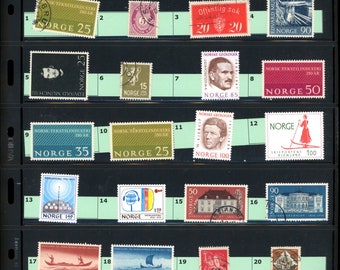 Norway Postage Stamps - A very interesting lot of 248 Vintage  Postage Stamps