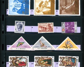 World Wide Postage Stamps - A very interesting Collection, Lot or Accumulation of 180 Odds & Ends from Around the World.