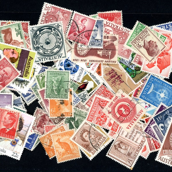 Australia Postage Stamps - A Collection of Vintage  Postage Stamps, (see Options) from the Early 1900's til the 1990's.