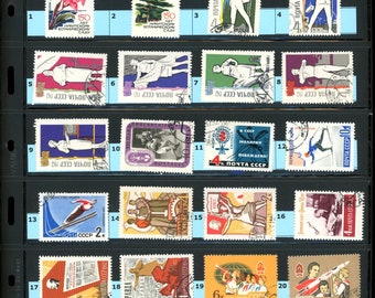 Russia Postage Stamps - A very interesting lot of 240 Vintage  Postage Stamps