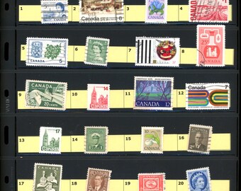 Canada Postage Stamps - A very interesting lot of 240 Vintage  Postage Stamps