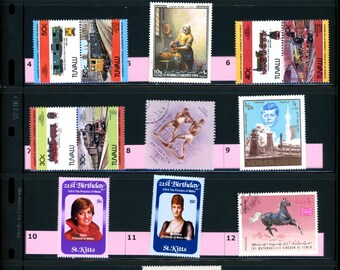 World Wide Postage Stamps - A very interesting Collection, Lot or Accumulation of 156 Odds & Ends from Around the World.