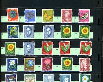 Switzerland Postage Stamps - A very interesting lot of 300 Vintage  Postage Stamps