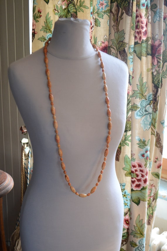 Antique french stone necklace, 1930, vintage stone