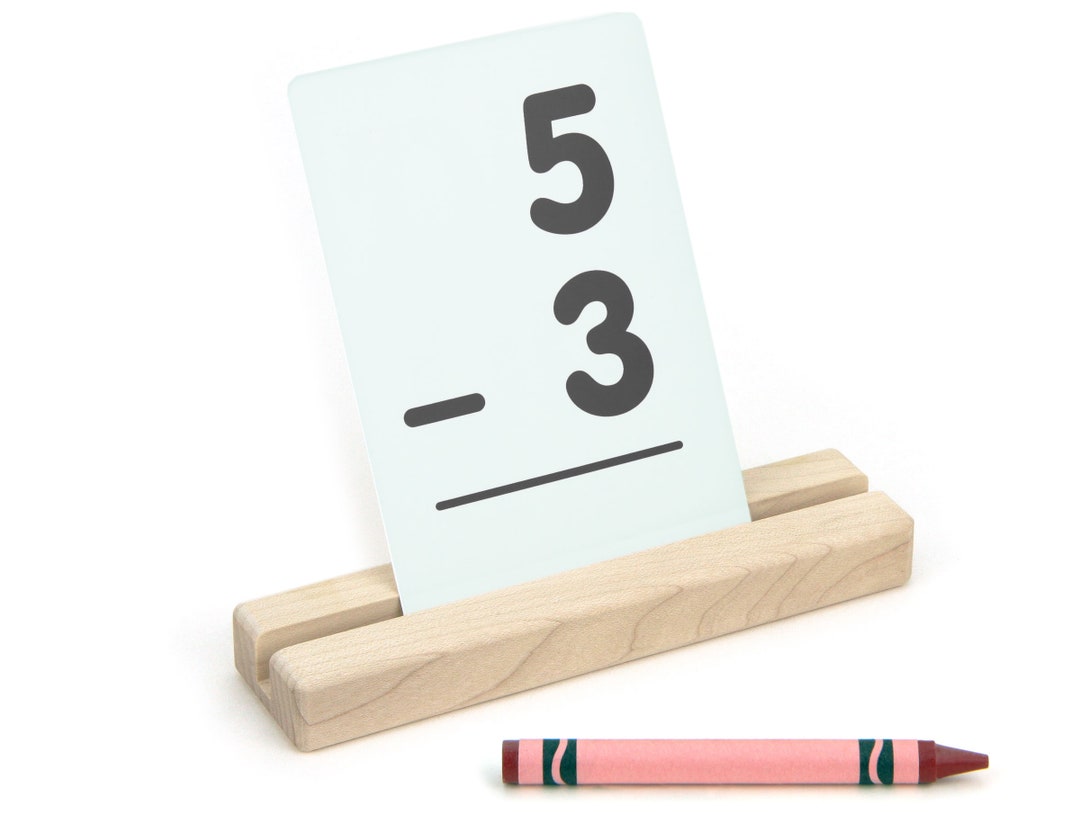 2pack Maple Flash Card Holder Sanded Silky Smooth 5.5 Hard Maple