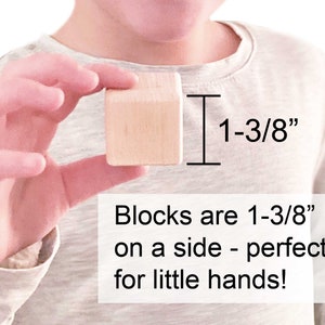 27 pc Maple Alphabet Blocks Engraved Wood ABC Blocks Wooden Alphabet Blocks Letter Blocks Baby Wood Baby Shower Activity Gift for Teacher image 2