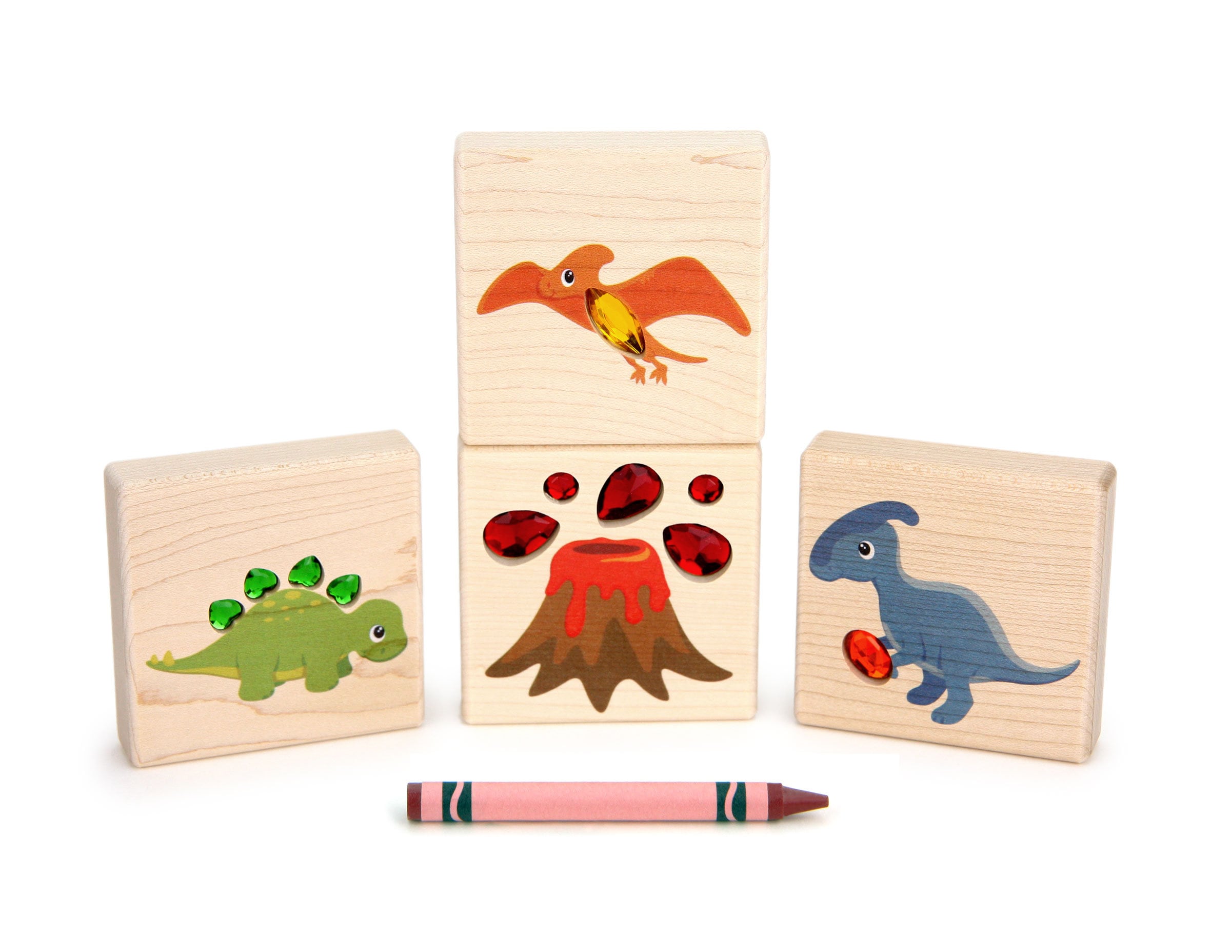 Buy Melissa & Doug Wooden Dinosaur Stamp Set, Drawing and painting toys