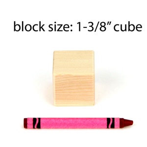 Solid Maple ABC Blocks - Baby Shower Decoration Activity Kit | Personalized Wooden Alphabet Gift Set image 6