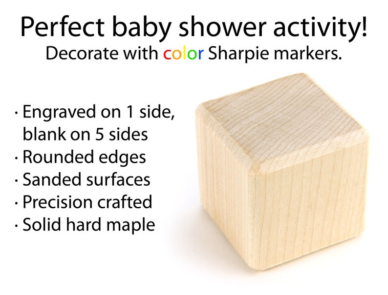 27 pc Maple Alphabet Blocks Engraved Wood ABC Blocks Wooden Alphabet Blocks Letter Blocks Baby Wood Baby Shower Activity Gift for Teacher image 4
