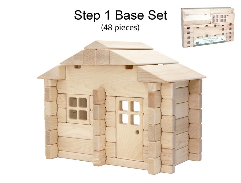 Buildable Dollhouse Interlocking Notch Blocks | Solid Hard Maple 1:12 ...