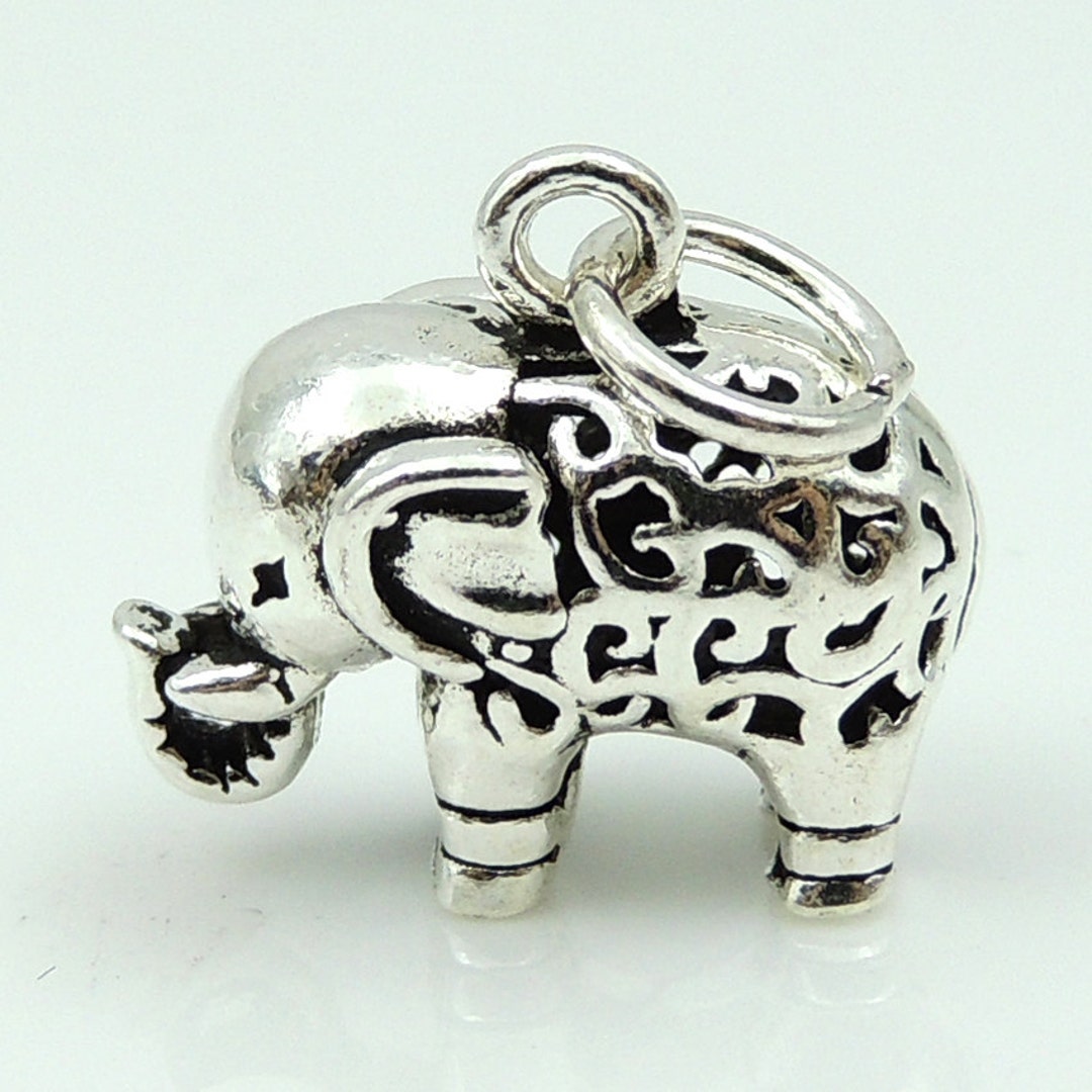 Sterling Silver 925 Elephant Pendant Vintage Celtic Protection Baby WSP128  Wholesale - Etsy
