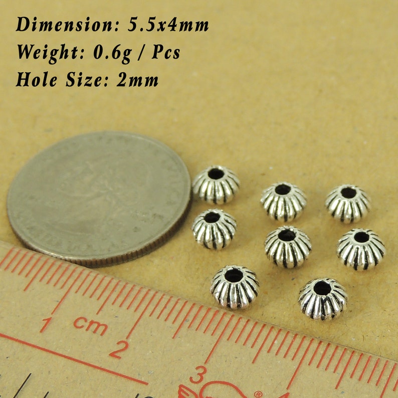 See Discount Coupons in Item Details 8 PCS 925 Sterling Silver Beads Vintage Celtic Jewelry Making WSP472X8 Wholesale